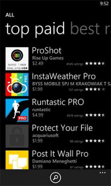 App Store For Windows Phone